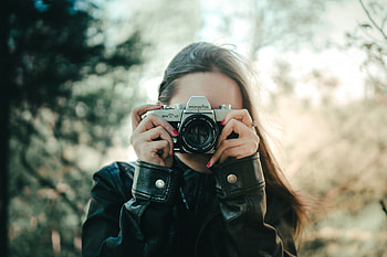 Girl, Lens, Technologies, Technology, grapher, Camera HD wallpaper
