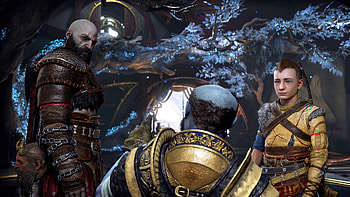 God of War: Ragnarok, Kratos and Atreus, Supreme power, Ultra display HD wallpaper