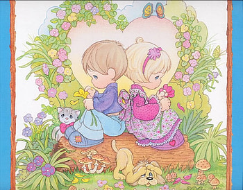 10 precious moments, dog, kitten, sweet, children, cute, cat, puppy, love, heart, precious moments HD wallpaper