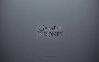 Game of Thrones logo, gray creative background, Game of Thrones emblem, gray paper texture, Game of Thrones, gray background, Game of Thrones3d logo HD wallpaper
