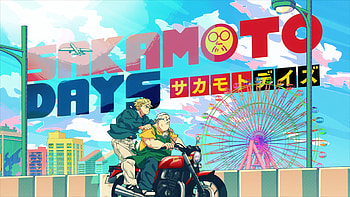 Sakamoto Days – Taro & Shin's Anime Adventure in Vibrant Cityscape, Anime, Sakamoto Days, Taro Sakamoto, Shin (Sakamoto Days) HD wallpaper