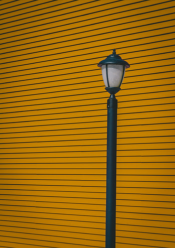 Minimalism, Wall, Lantern, Lamp, Stripes, Streaks, Pillar, Post HD phone wallpaper