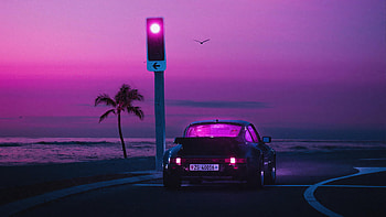 Porsche Miami Nights Synthwave , porsche, synthwave, artist, artwork, digital-art HD wallpaper