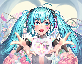 Artwork, beautiful, hatsune miku HD wallpaper