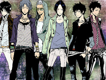 Katekyou Hitman Reborn, sexy, cute, gokudera hayato, lambo, hibari kyouya, sasagawa ryohei, boys, guys, rokudo mukuro, anime, yamamoto takes, cool HD wallpaper