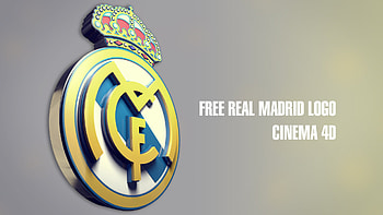 Real Madrid Logo 3D HD wallpaper