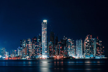 City at night, buildings, cityscape HD wallpaper