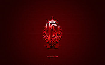 Standard Liege, Belgium football club, Jupiler Pro League, red logo, red carbon fiber background, Belgian First Division A, football, Liege, Belgium, Standard Liege logo HD wallpaper