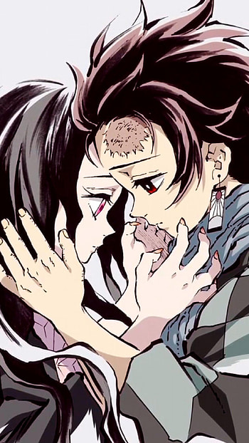 nezuko, emotional love HD phone wallpaper