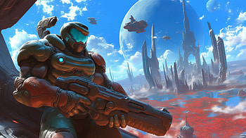 Doom : Immerse Yourself in the Action, video game, Doom HD wallpaper