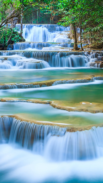 Beautiful For, Waterfall Background HD phone wallpaper