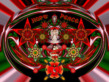 A Christmas Wish, eye candy, abstract, 3d, fractal, collage HD wallpaper