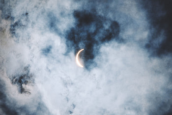 Nature, Sun, Clouds, Moon, Eclipse HD wallpaper