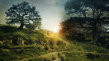 The Shire, An Unexpected Journey HD wallpaper