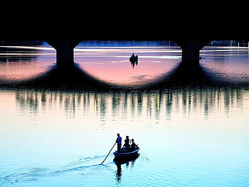 River Bridge, bridge, river, cool HD wallpaper