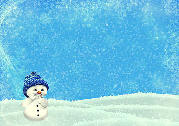 Holidays, Winter, New Year, Snowman, Christmas, Illustration, Nice, Sweetheart HD wallpaper