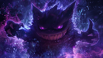Ethereal Gengar Haunt, Pokemon, Gengar (Pokémon), ghost pokémon, illustration, dark art HD wallpaper