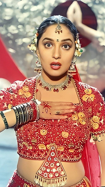 Madhuri Dixit, bollywood actress HD phone wallpaper