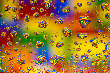 Abstract, Bubbles, Drops, Multicolored, Motley, Distortion, Pixels HD wallpaper