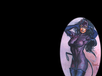 Cat Woman, fantasy, comic, cat, woman, female HD wallpaper
