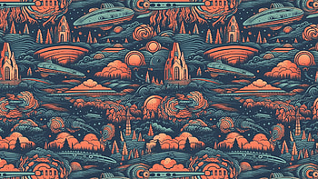 background of abstract alien spaceships, Abstract, alien HD wallpaper
