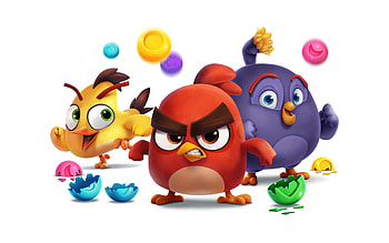 Angry Birds, Rovio, characters, Angry Birds Dream Blast, Red, Olive Blue, Angry Birds characters HD wallpaper