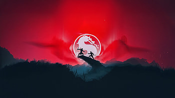 Sub Zero Vs Scorpion Eternal Rivals, sub-zero, scorpion, mortal-kombat, games, minimalism, minimalist, red, ai, artwork, art, video-games HD wallpaper
