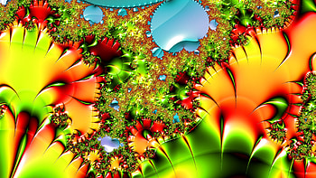 Fractal Art for your - Trippy, green, red, digital, psychedelic, trippy, Abstract, fractal, abstract green HD wallpaper