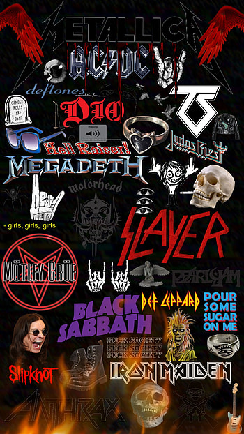 Metalhead, rock, heavymetal, blacksabbath, music, slayer, metallica, megadeth, anthrax HD phone wallpaper