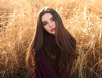 Outdoor, long hair, gorgeous woman HD wallpaper