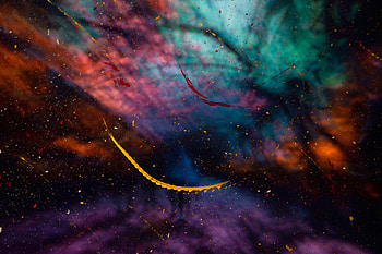Abstract, Silhouette, Spray, Paint, Glass, Distortion HD wallpaper