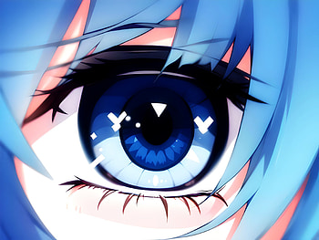 A close up eye of a girl, AI Art, Anime, girl, anime girl HD wallpaper