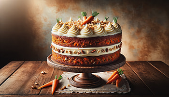 Decadent Carrot Cake - Gourmet Dessert Background, carrot cake, dessert, bakery, food graphy, rustic decor HD wallpaper