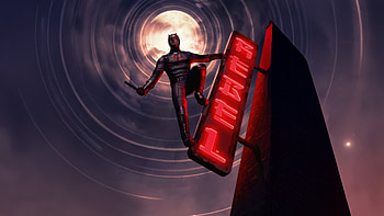 Daredevil Blind Justice In Red, daredevil, superheroes, artwork, art, digital-art HD wallpaper