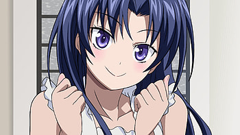 Anime, Smile, Girl, Pretty, Brunette HD wallpaper