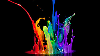 Black paint splatter - Paint Splatter HD wallpaper