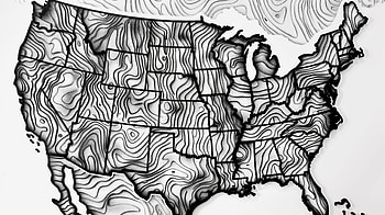 USA Topographic Map, map, Topography, USA, map of the usa, united states of america map HD wallpaper