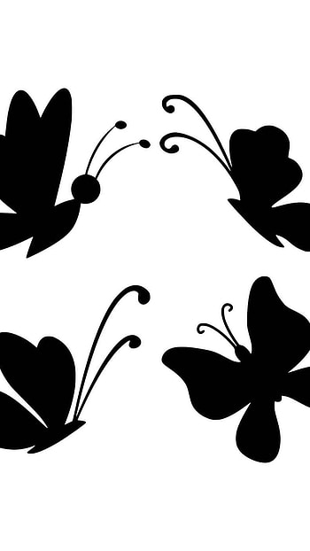 Black Butterfly, Background Aesthetic HD phone wallpaper