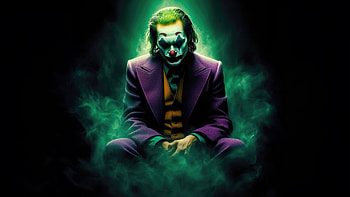 Joker Iconic Villain, joker, superheroes, artwork, digital-art, ai HD wallpaper