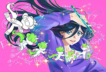 Vibrant Anime Magic: Natsuko Hirose & Unio in Zenshu, Anime, Zenshu, Natsuko Hirose, Unio (Zenshu) HD wallpaper