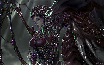 PC gaming fan art, Sarah Kerrigan HD wallpaper