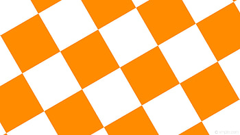 squares checkered orange white dark orange HD wallpaper