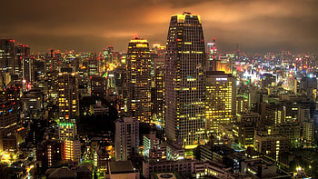 Japanese architecture, Tokyo cityscape, Skyscrapers, Asian city HD wallpaper