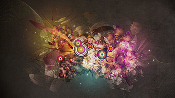 Background, Vector, Circles, , Drawing, Colorful, Colourful HD wallpaper