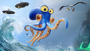 Darwin's Paradox: Game — Sky Octopus, Video Game HD wallpaper