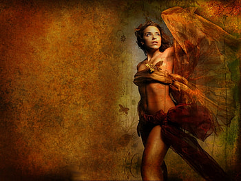FALL ANGEL, sexy, design, butterfly, autumn, angel HD wallpaper