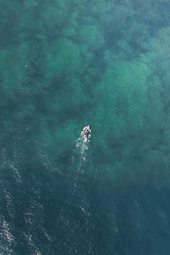 Nature, Water, Sea, View From Above, Boat HD phone wallpaper