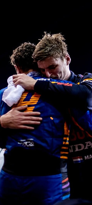 Verstappen&Norris, Norris, Max Verstappen, formula1, Lando Norris, Verstappen, f1, Honda, Mclaren, Red Bull HD phone wallpaper
