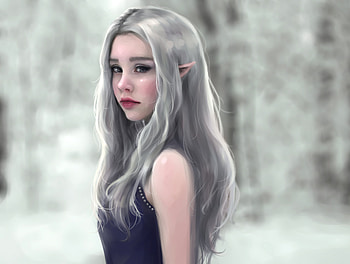 Elf Girl, elf, fantasy-girls, digital-art, artist, artwork, deviantart HD wallpaper