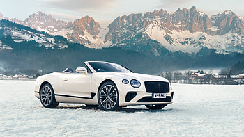 White Bentley Continental GT V8 Convertible 3 Cars HD wallpaper